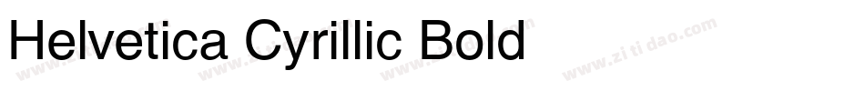 Helvetica Cyrillic Bold字体转换
